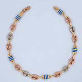 Tobillera Eslabón Barril  6.95gr / 25cm / Oro 18K $