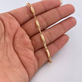 Pulso Rustico Capullo 3.85gr / 21cm / Oro 18K $