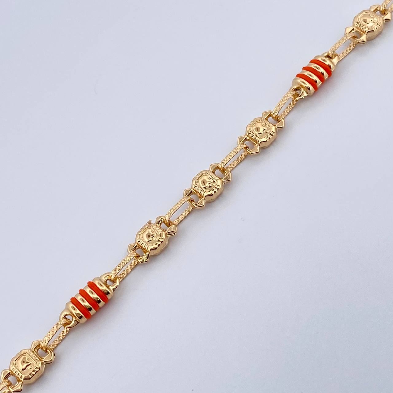 Pulso Rustico Barril 5.85gr / 21.5cm / Oro 18K $