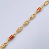 Pulso Rustico Barril 5.85gr / 21.5cm / Oro 18K $