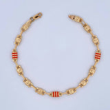 Pulso Rustico Barril 5.85gr / 21.5cm / Oro 18K $