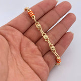 Pulso Rustico Barril 5.85gr / 21.5cm / Oro 18K $