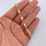 Pulso Eslabón Diamantado 5.75gr / 21.5cm / Oro 18K $