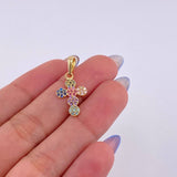 Dije Cruz Tupida 1.65gr / 2.5cm / Oro Amarillo 18K