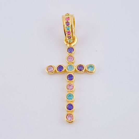 Dije Cruz Tupida 1.45gr / 2.8cm / Oro Amarillo 18K