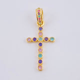 Dije Cruz Tupida 1.45gr / 2.8cm / Oro Amarillo 18K