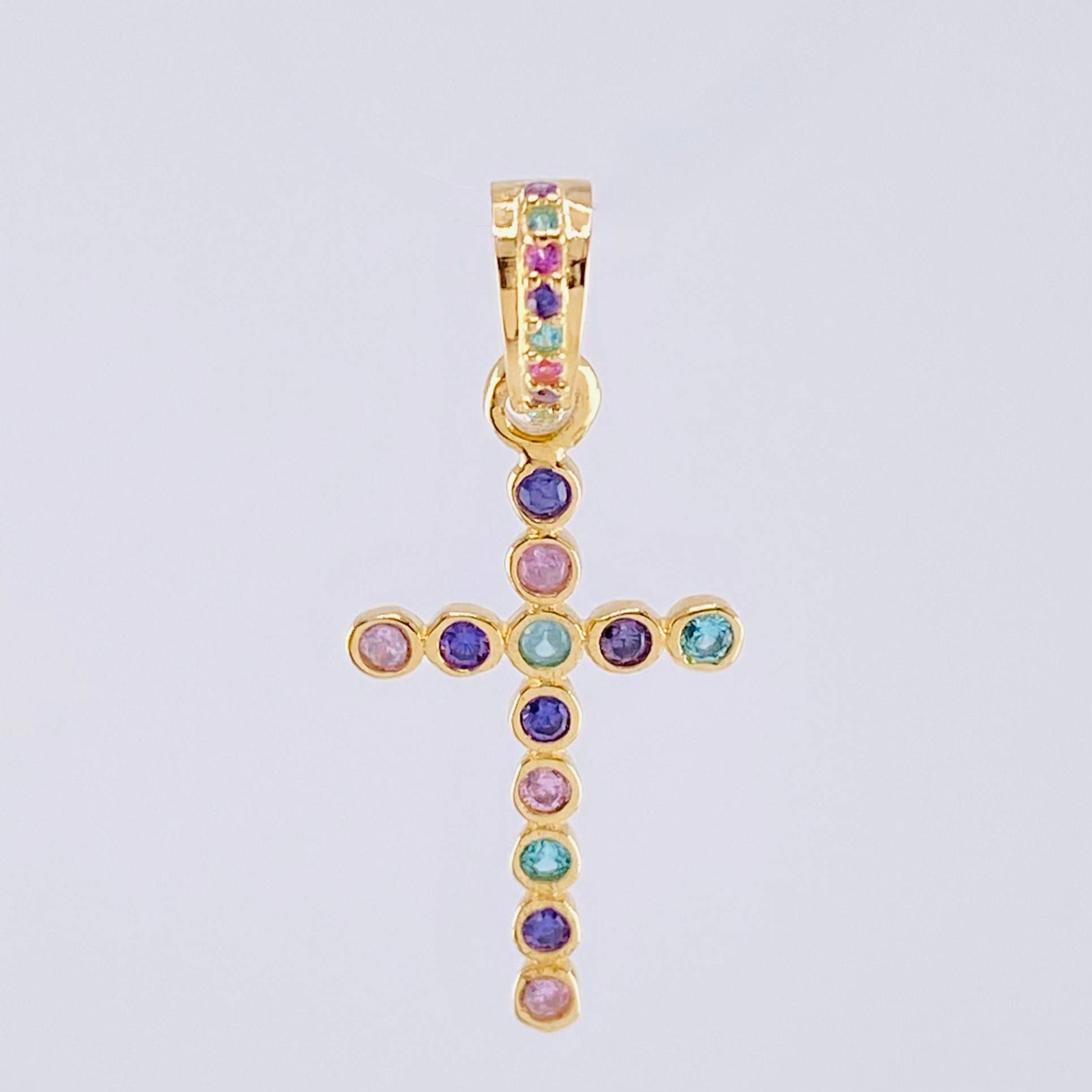 Dije Cruz Tupida 1.45gr / 2.8cm / Oro Amarillo 18K
