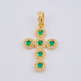 Dije Cruz Tupida 2.8gr / 3cm / Oro Amarillo 18K