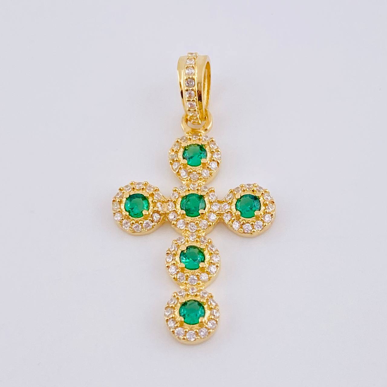 Dije Cruz Tupida 2.6gr / 3cm / Oro Amarillo 18K ©