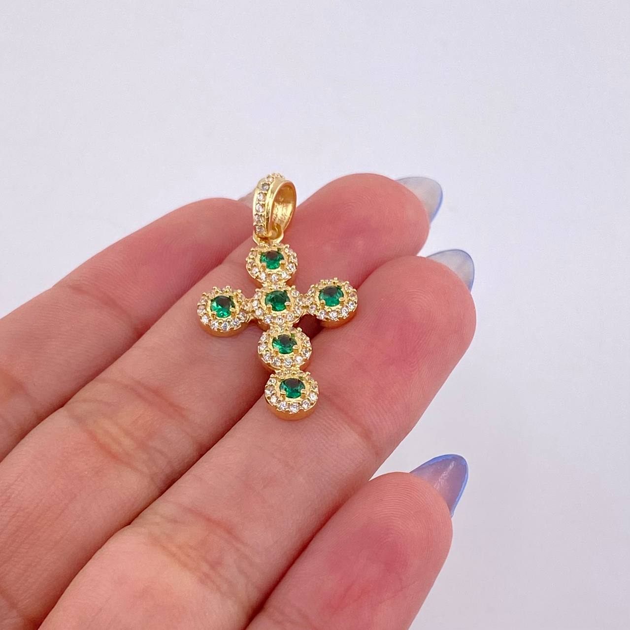 Dije Cruz Tupida 2.7gr / 3cm / Oro Amarillo 18K