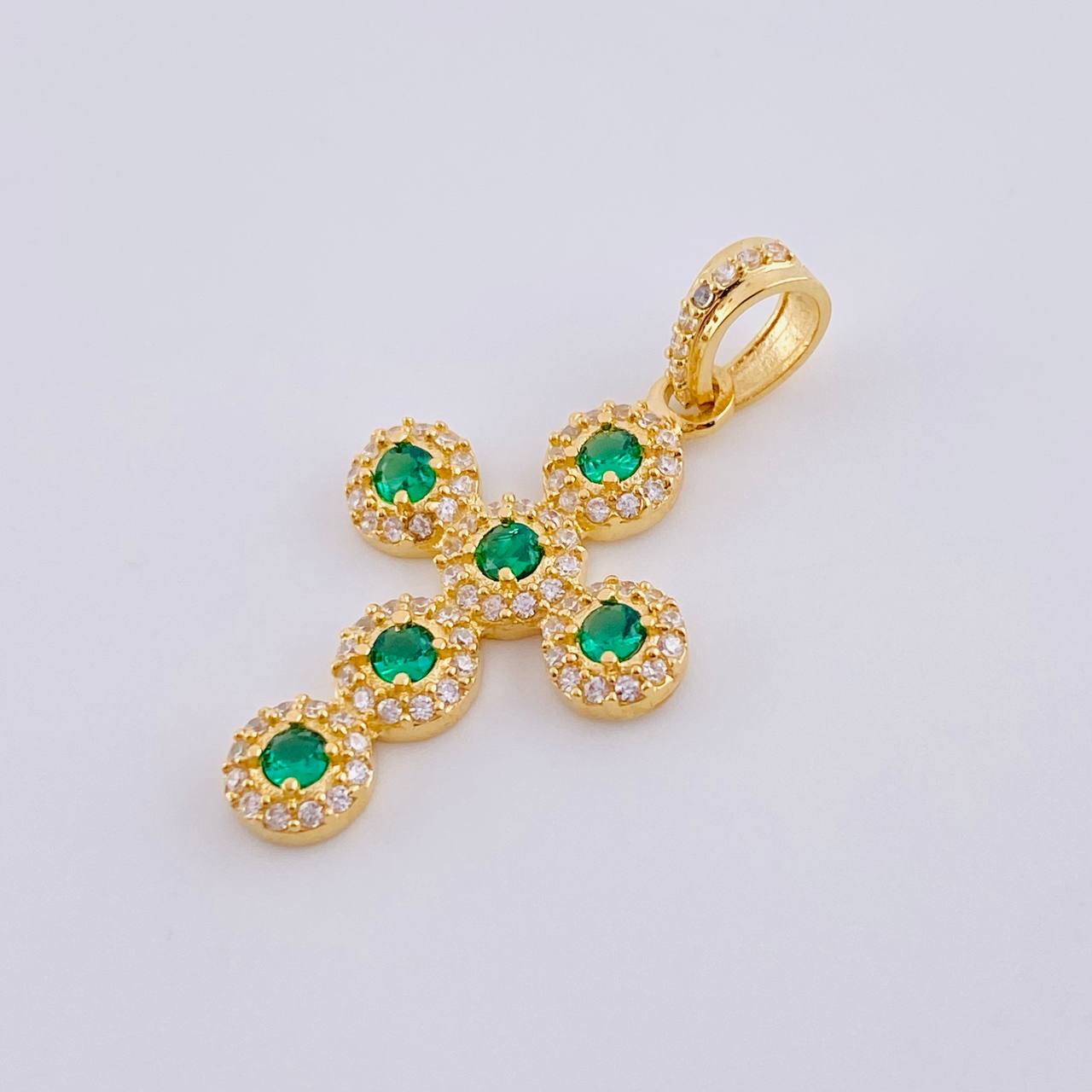 Dije Cruz Tupida 2.7gr / 3cm / Oro Amarillo 18K *