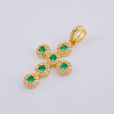 Dije Cruz Tupida 2.8gr / 3cm / Oro Amarillo 18K