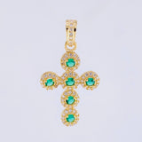 Dije Cruz Tupida 2.8gr / 3cm / Oro Amarillo 18K