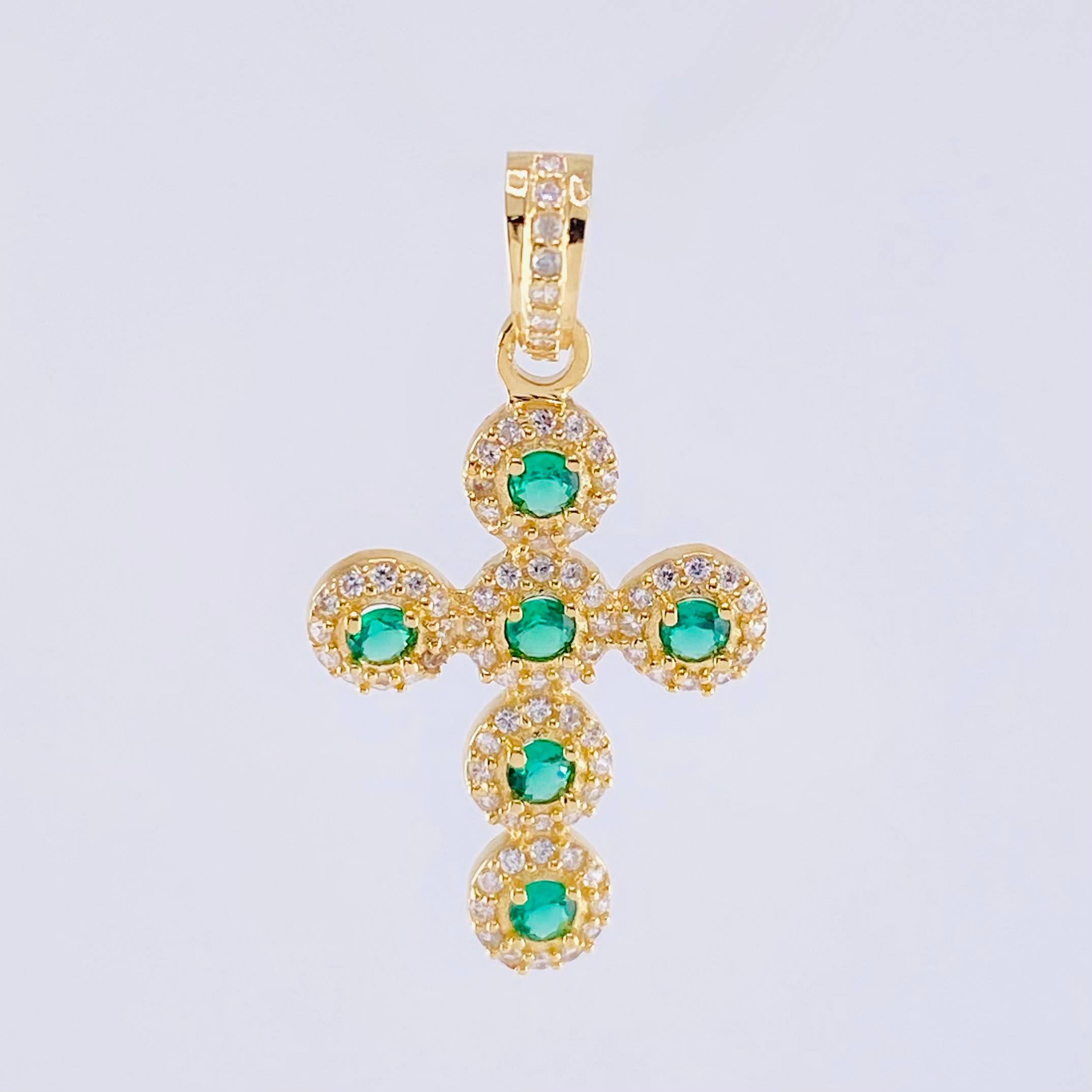 Dije Cruz Tupida 2.7gr / 3cm / Oro Amarillo 18K *