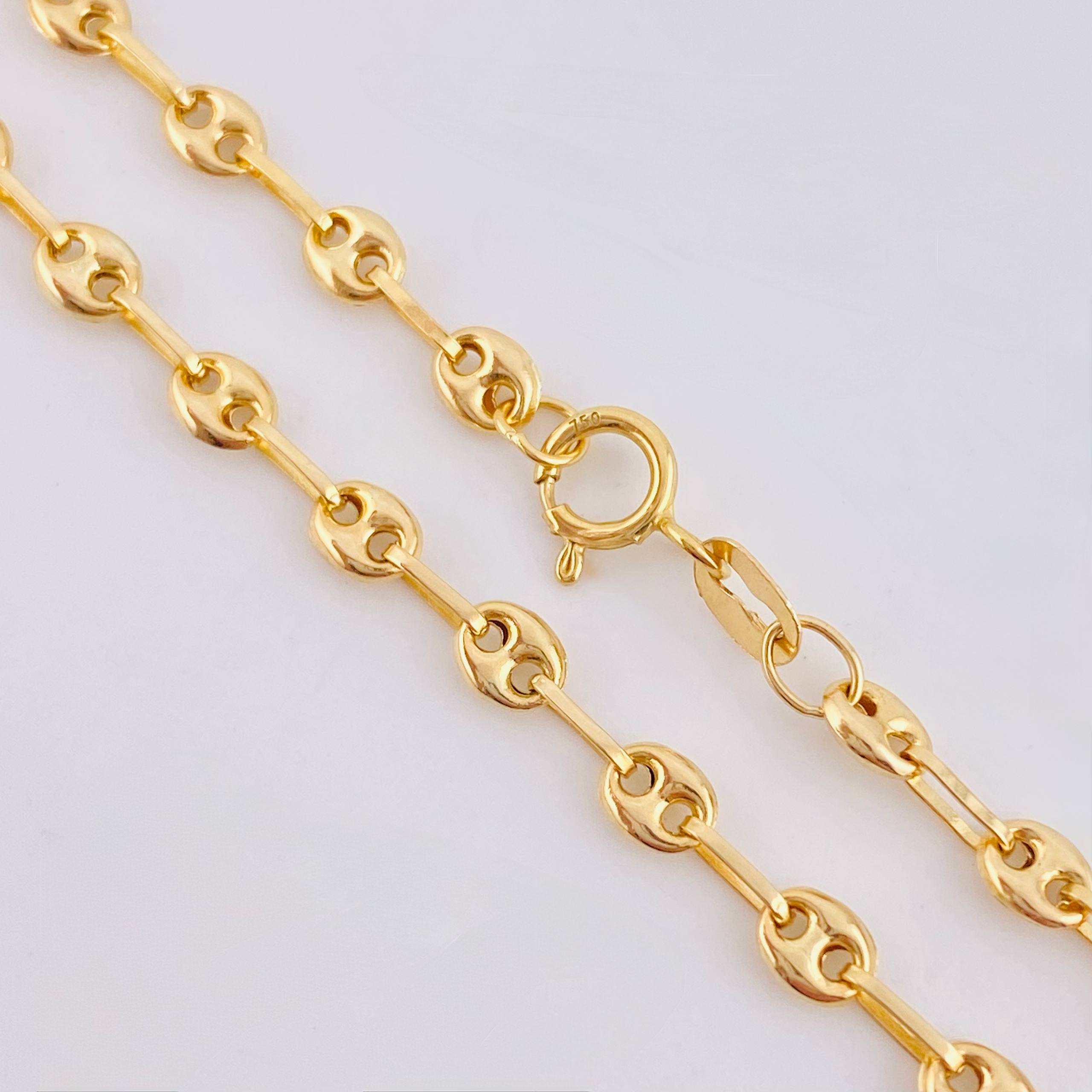 Tobillera Gc 2.7gr / 26.5cm / 3.4mm Oro Amarillo 18K