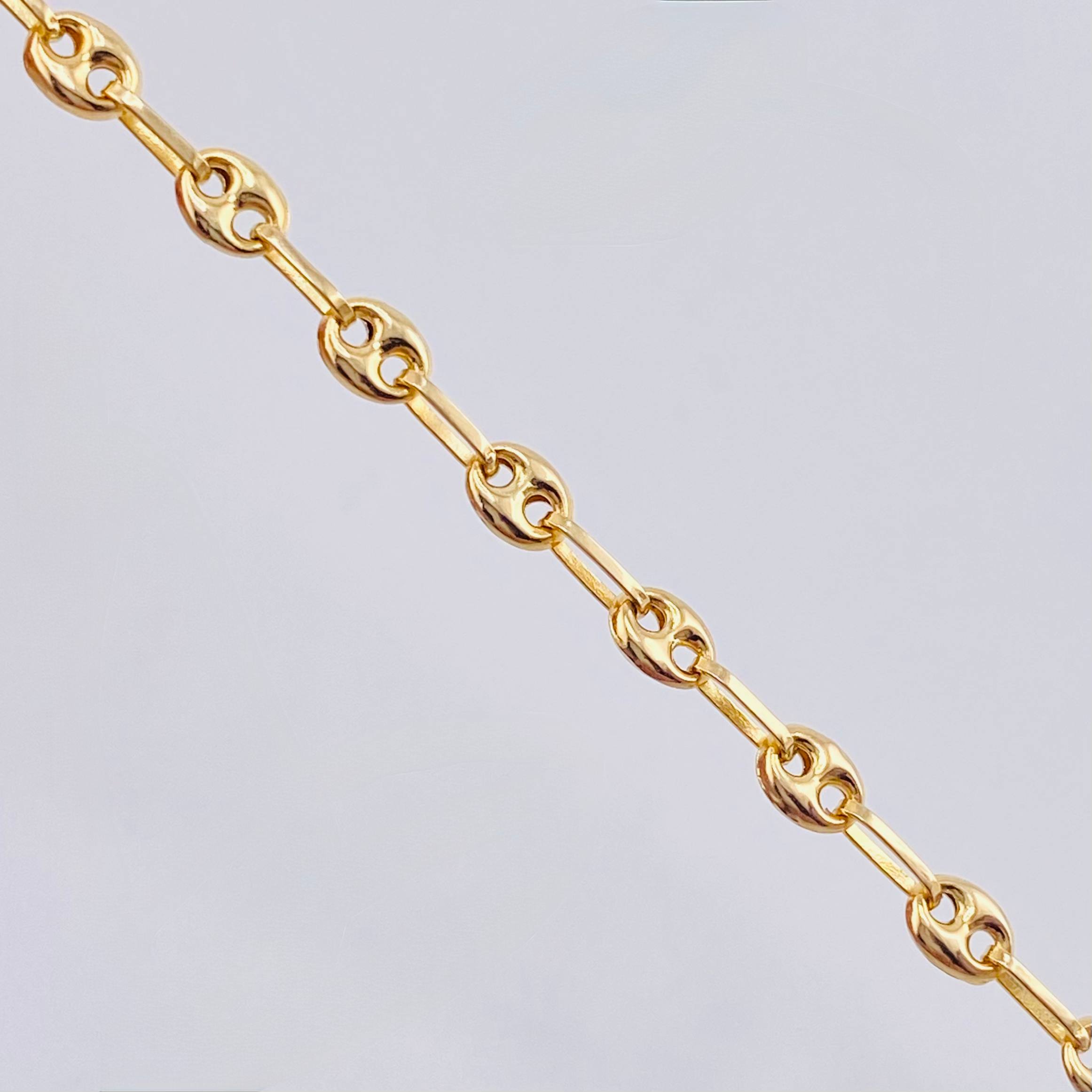 Tobillera Gc 2.7gr / 26.5cm / 3.45mm Oro Amarillo 18K *