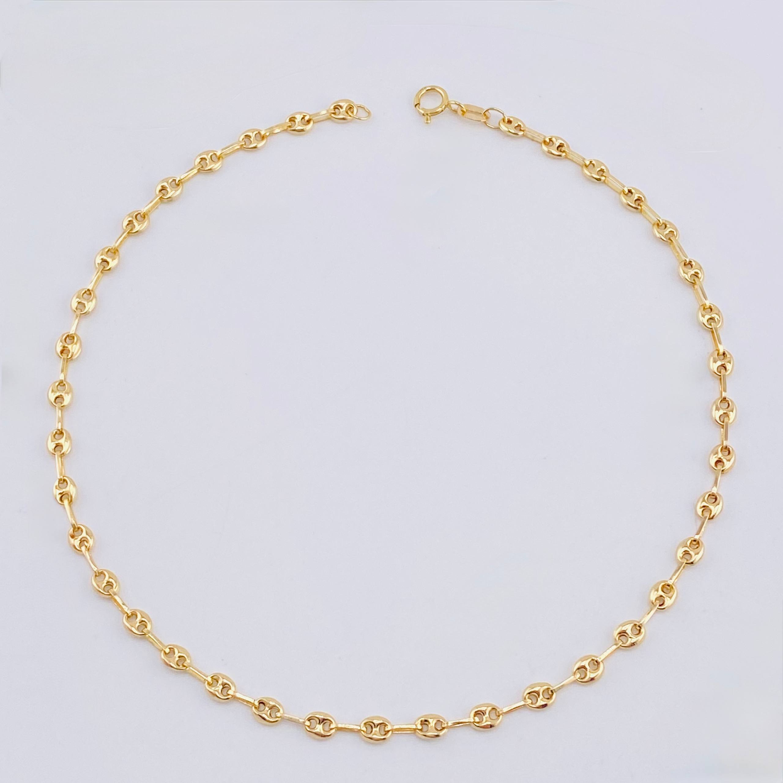 Tobillera Gc 2.7gr / 26.5cm / 3.4mm Oro Amarillo 18K