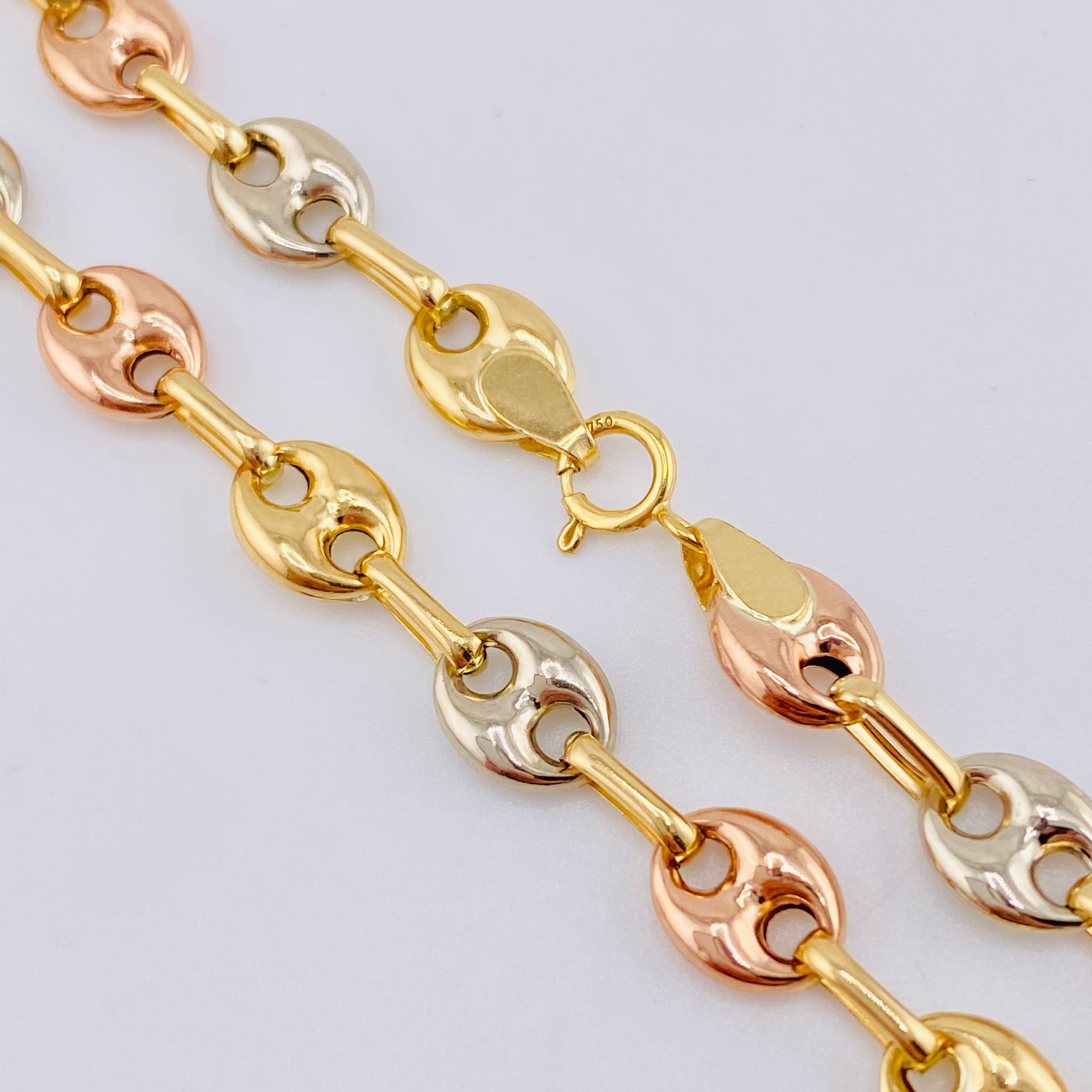 Tobillera Gc 4.85gr / 23.5cm / 6.3mm Tres Oros 18K