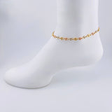 Tobillera Gc 4.85gr / 24.5cm / 6.3mm Tres Oros 18K *