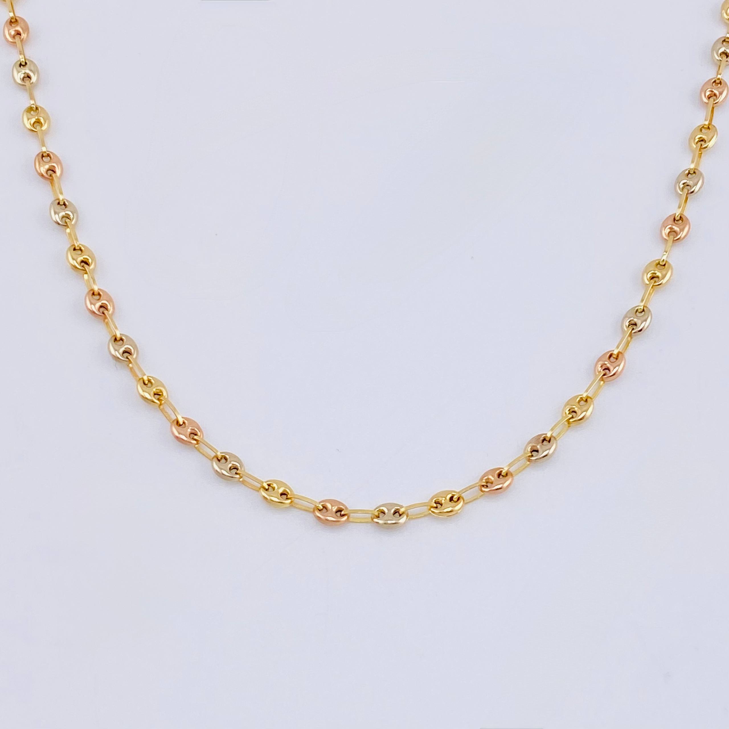 Cadena Gc 7.55gr / 64.5cm / 3.3mm Tres Oros 18K