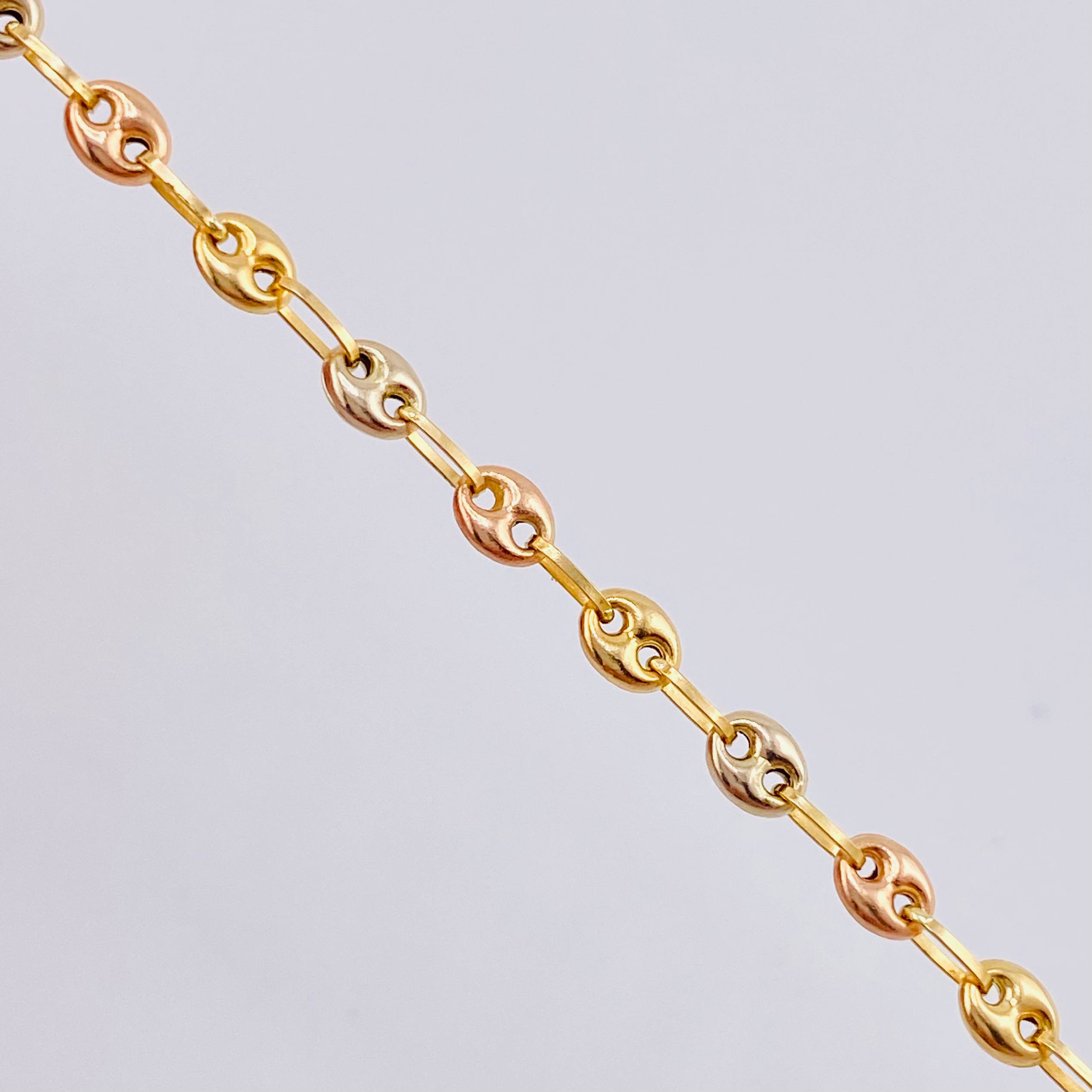 Cadena Gc 7.55gr / 64.5cm / 3.3mm Tres Oros 18K