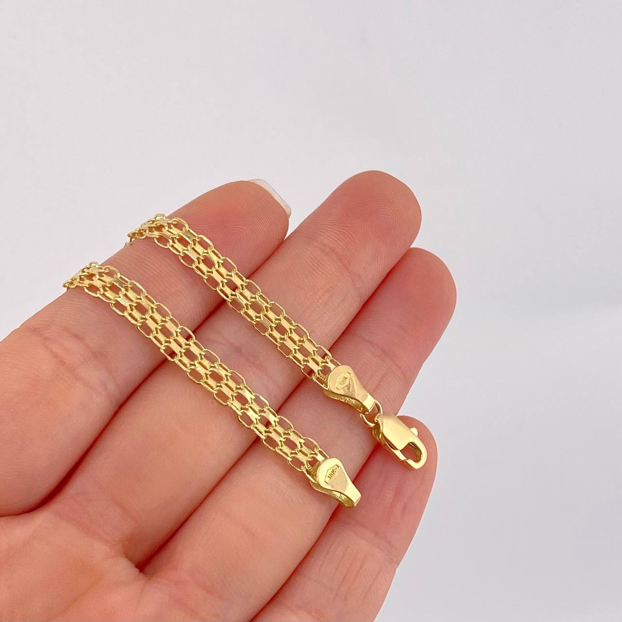 Pulso Chino 5.55g / 19.7cm / 7mm Oro Amarillo 18K