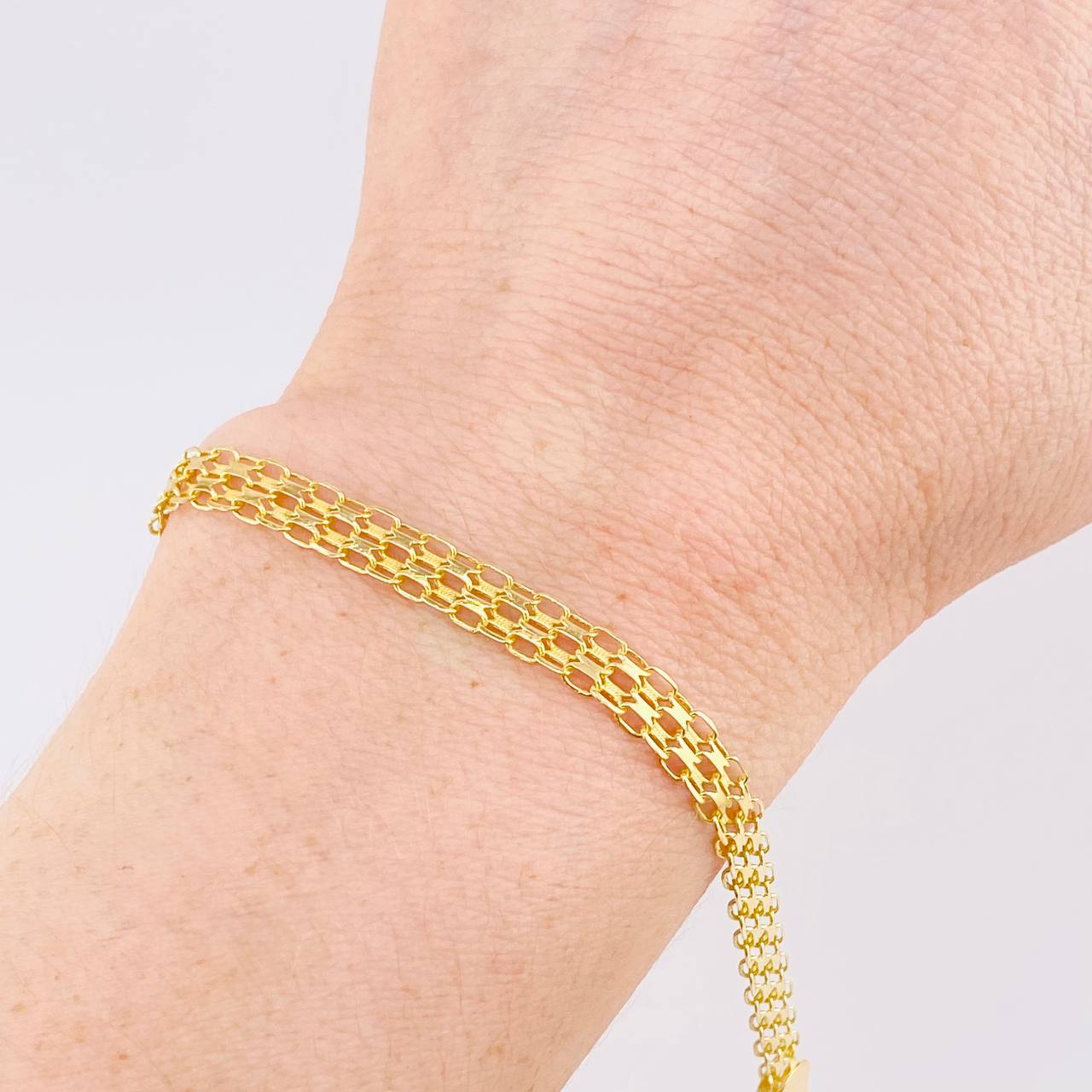 Pulso Chino 5.55g / 19.7cm / 7mm Oro Amarillo 18K
