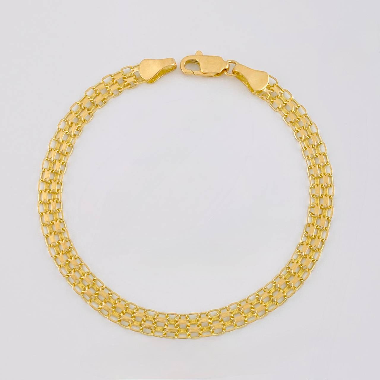 Pulso Chino 5.55g / 19.7cm / 7mm Oro Amarillo 18K