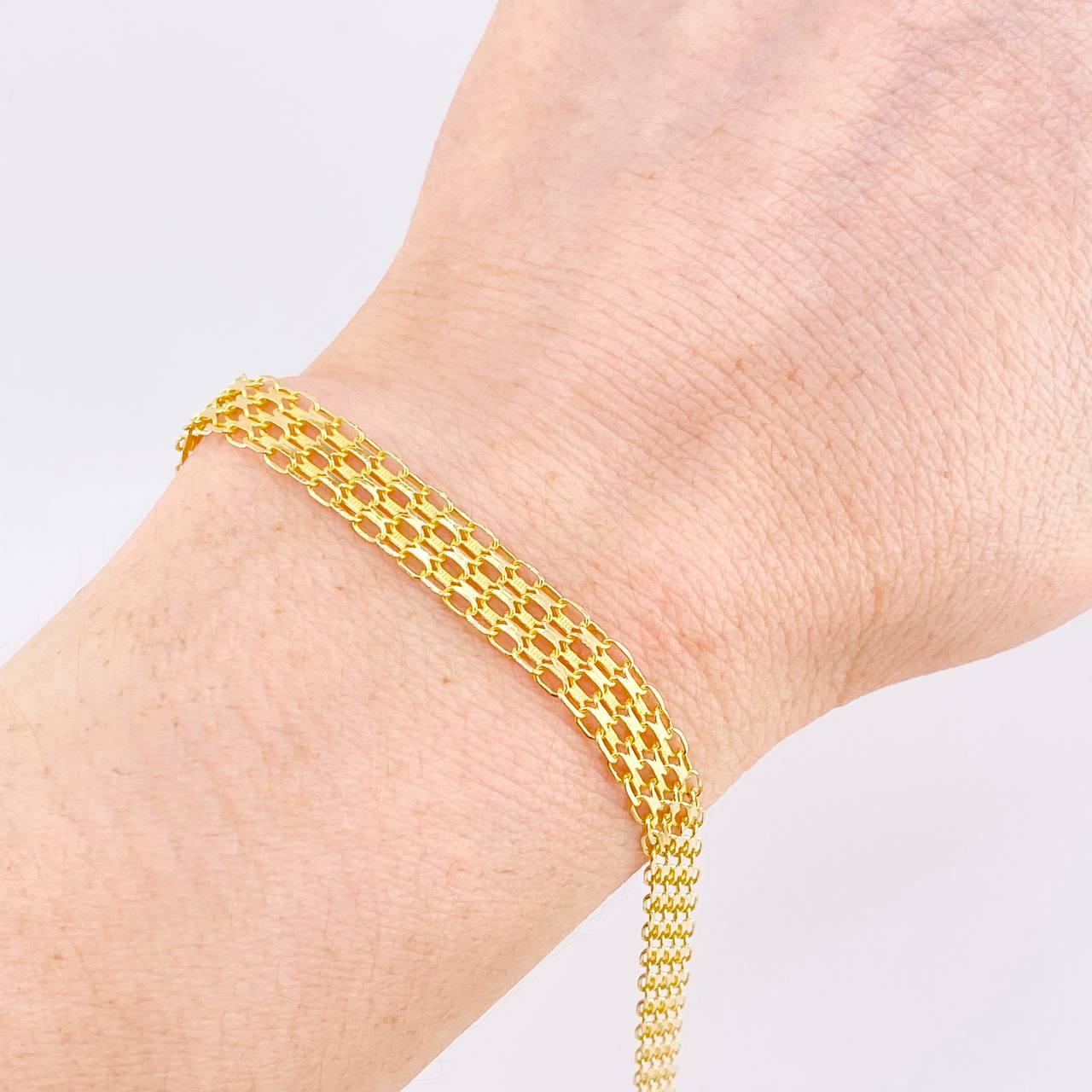 Pulso Chino 7g / 16.5cm / 9.6mm Oro Amarillo 18K