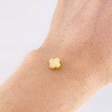 Herraje Trébol Diamantado 0.45g / 0.9cm Oro Amarillo 18K