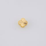 Herraje Trébol Diamantado 0.3g / 0.7cm Oro Amarillo 18K
