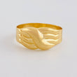 Anillo Carril Trio Olas 1.9 g / T8 1/4 Oro Amarillo 18K
