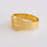 Anillo Carril Trio Olas 1.9 g / T8 Oro Amarillo 18K