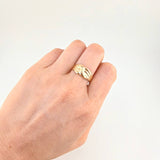 Anillo Carril Trio Olas 1.95 g / T7 3/4 Oro Amarillo 18K
