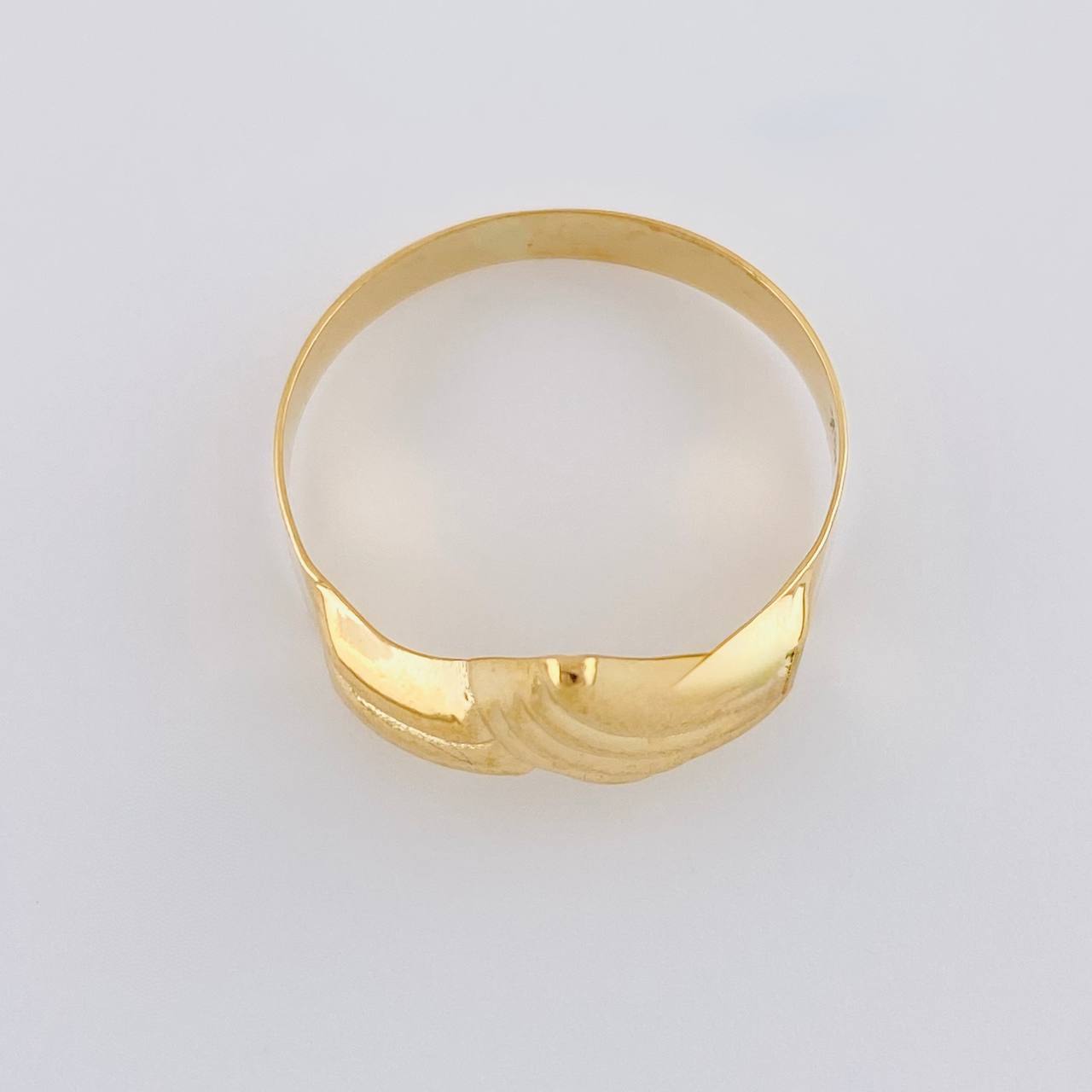 Anillo Curva Enlazada 1.45 g / T3 3/4 Oro Amarillo 18K
