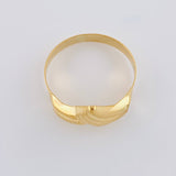 Anillo Curva Enlazada 1.45 g / T3 3/4 Oro Amarillo 18K