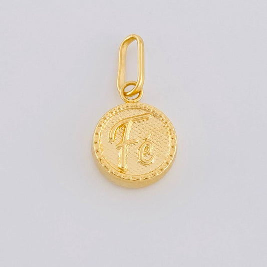 Dije Circulo Fé 0.7 g / 1.9 cm Oro Amarillo 18K