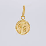 Dije Circulo Fé 0.7 g / 1.9 cm Oro Amarillo 18K