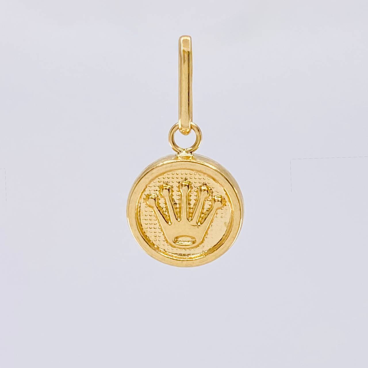 Dije Circulo Corona 0.45 g / 1.8 cm Oro Amarillo 18K