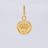 Dije Circulo Corona 0.45 g / 1.8 cm Oro Amarillo 18K