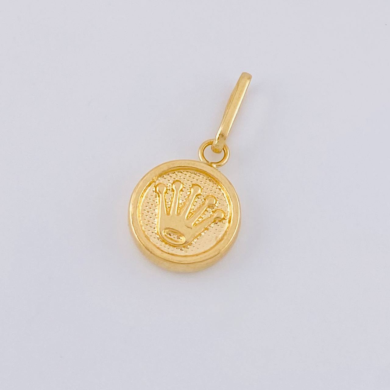 Dije Circulo Corona 0.45 g / 1.8 cm Oro Amarillo 18K