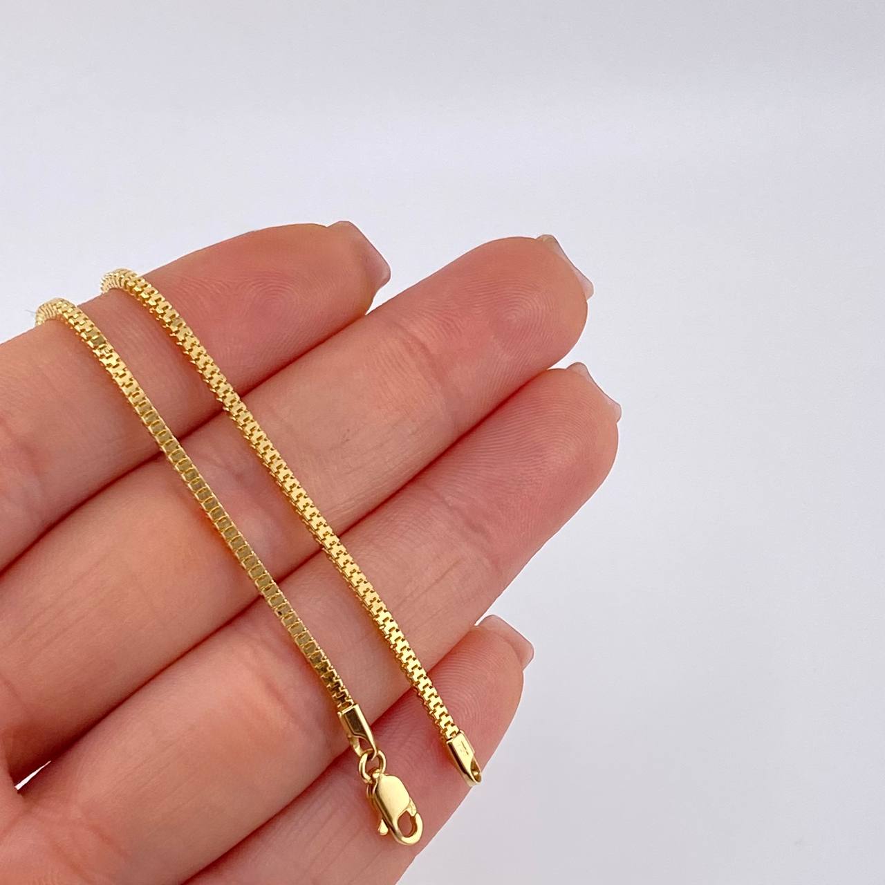 Cadena Venenciana Reticulada 5.7 g / 45 cm / 1.6 mm Oro Amarillo 18K