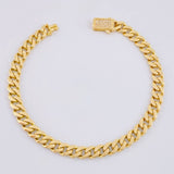 Pulso Cubano 10.85 g / 21 cm / 6.3 mm Oro Amarillo 18K