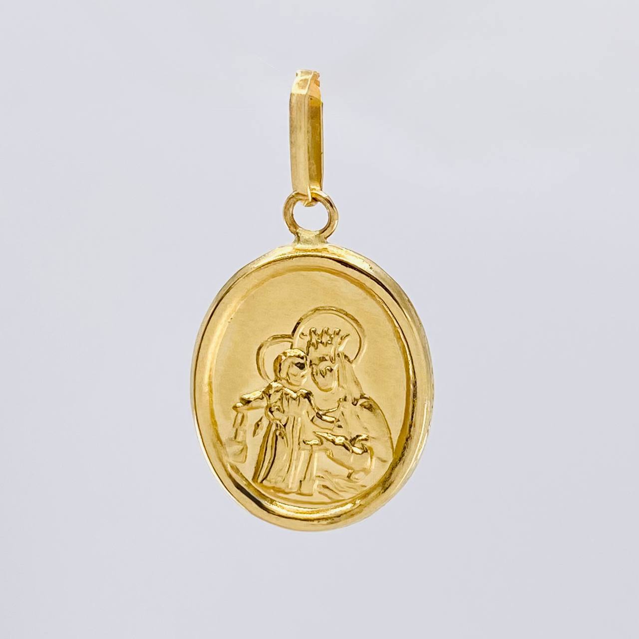 Dije Virgen Del Carmen Mate 1 g / 2.4 cm Oro Amarillo 18K