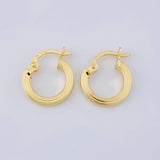 Candongas Fino 1.2 g / 2.5 cm Oro Amarillo 18K
