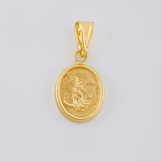 Dije San Miguel Mate 1.15 g / 2 cm Oro Amarillo 18K