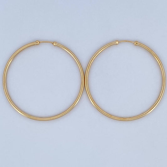 Candongas Caponeras 3.35gr / 4.3cm / Oro 18K $