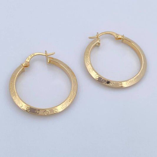 Candongas Clau 2.3gr / 3cm / Oro 18K &