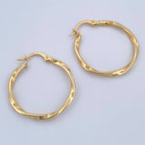 Candongas Eve Delgadas 1.65gr / 3cm / Oro 18K $