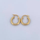Candongas Zion 1.2gr / 1.5cm / Oro 18K $